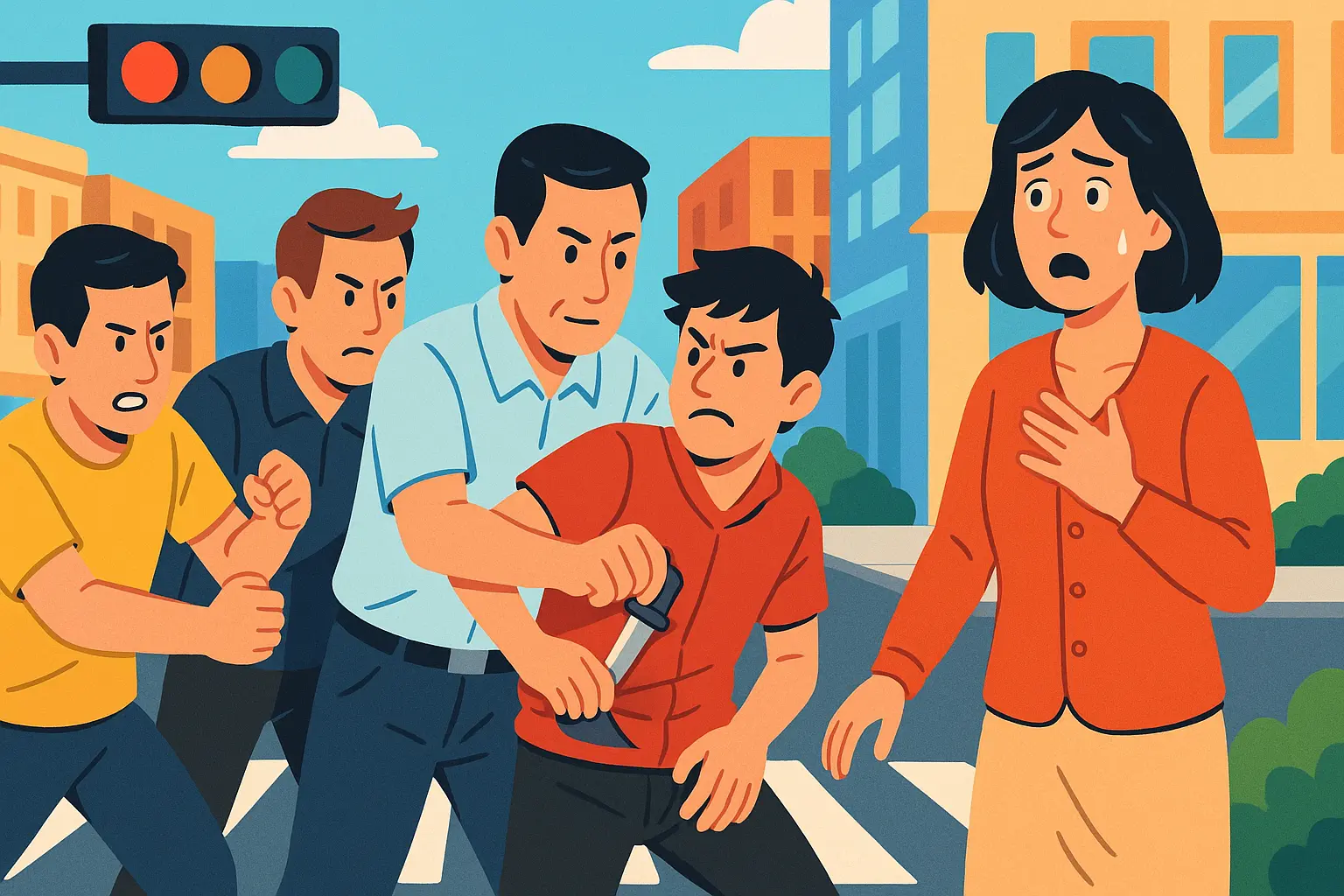 anh Nguyễn Văn Dũng chứng kiến một thanh niên giật điện thoại của một phụ nữ rồi bỏ chạy.