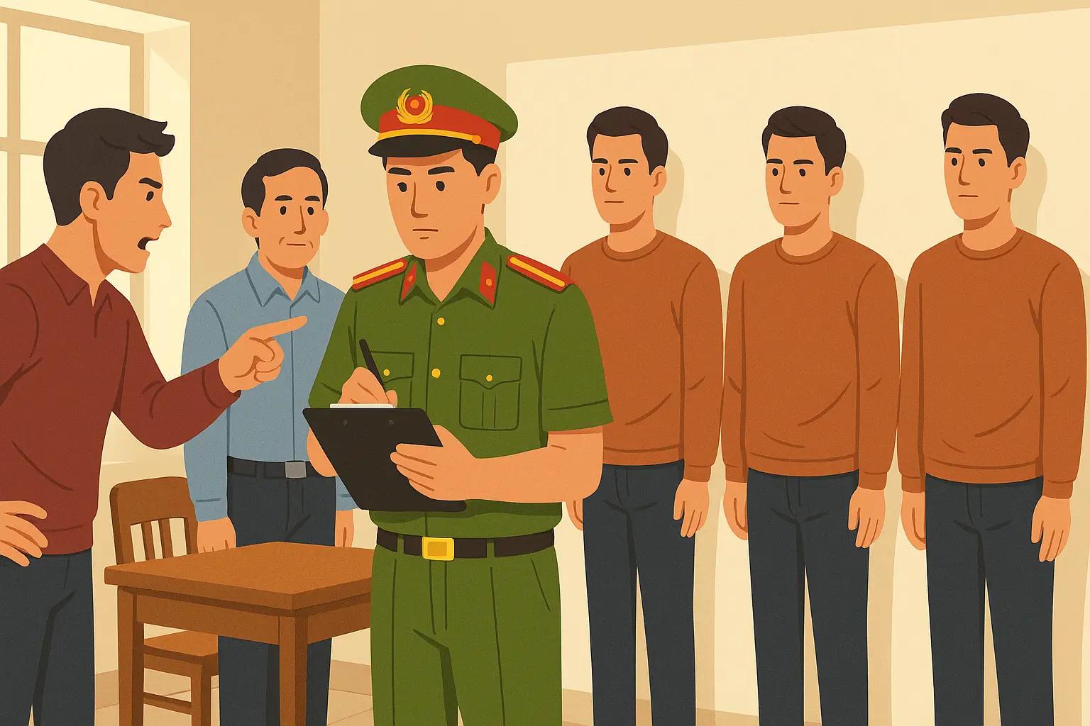 Bị hại nhận dạng đúng nghi phạm trong vụ cướp giật tại Đắk Lắk, đảm bảo đủ thành phần tố tụng