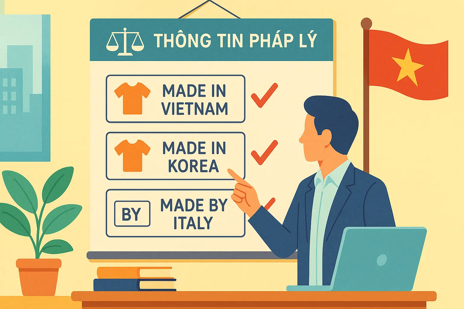 Cách ghi xuất xứ trên nhãn đối với hàng hóa nhập khẩu như thế nào?