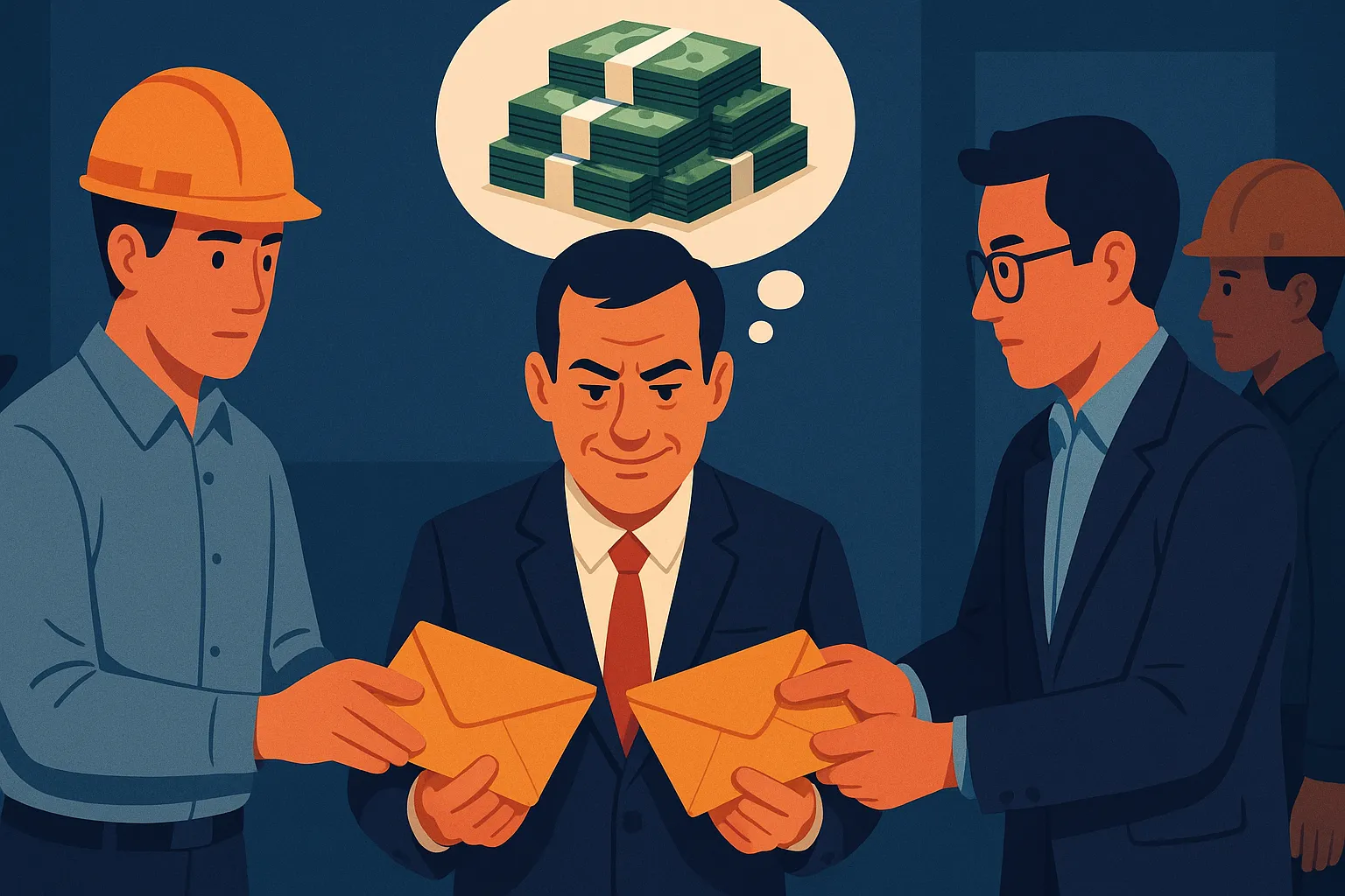 Cá nhân khác thực hiện đưa - nhận hối lộ