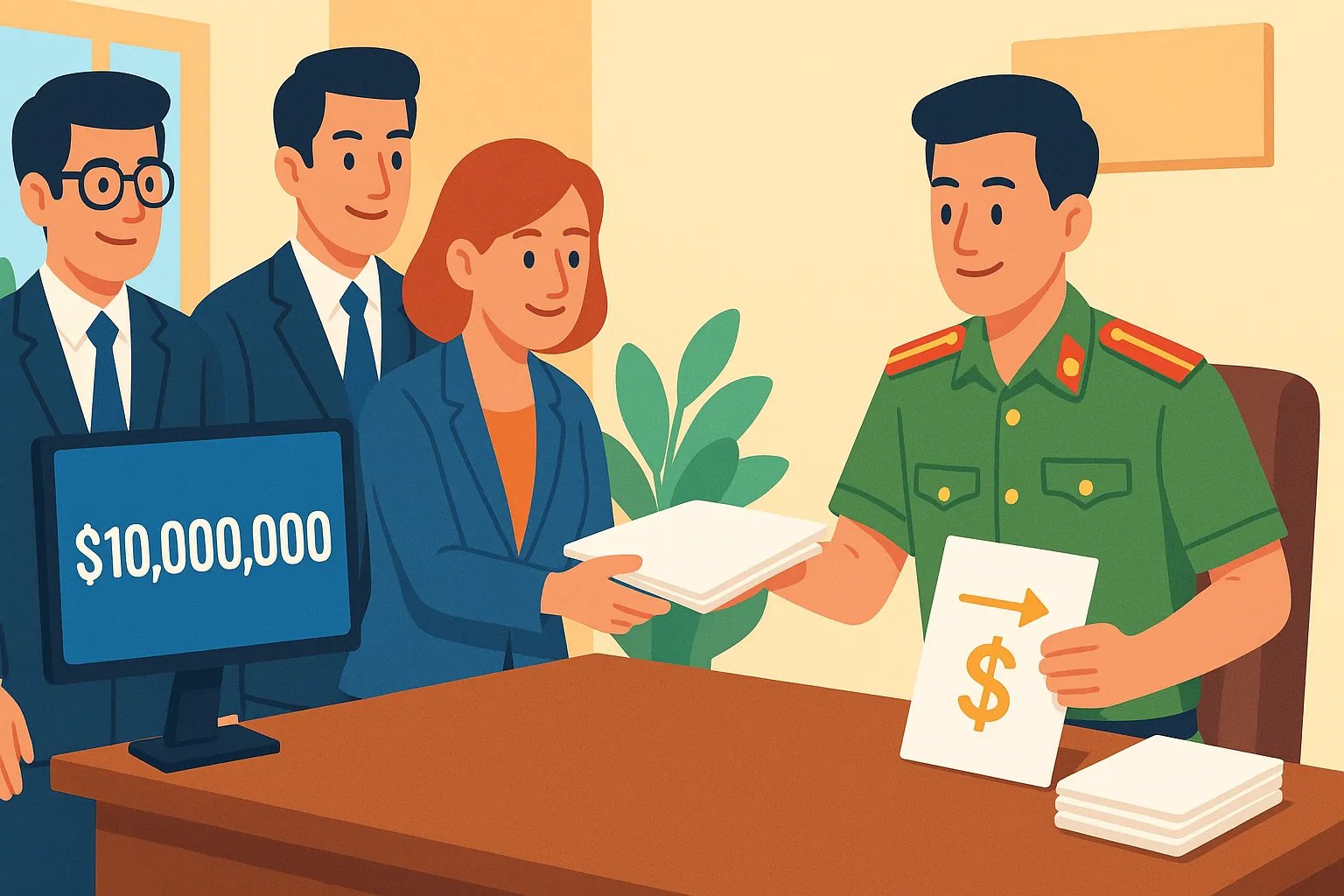 Giữa 07/2024 - Đại diện nhóm Sông Hồng nộp 22,8 tỷ vào tài khoản tạm giữ C03