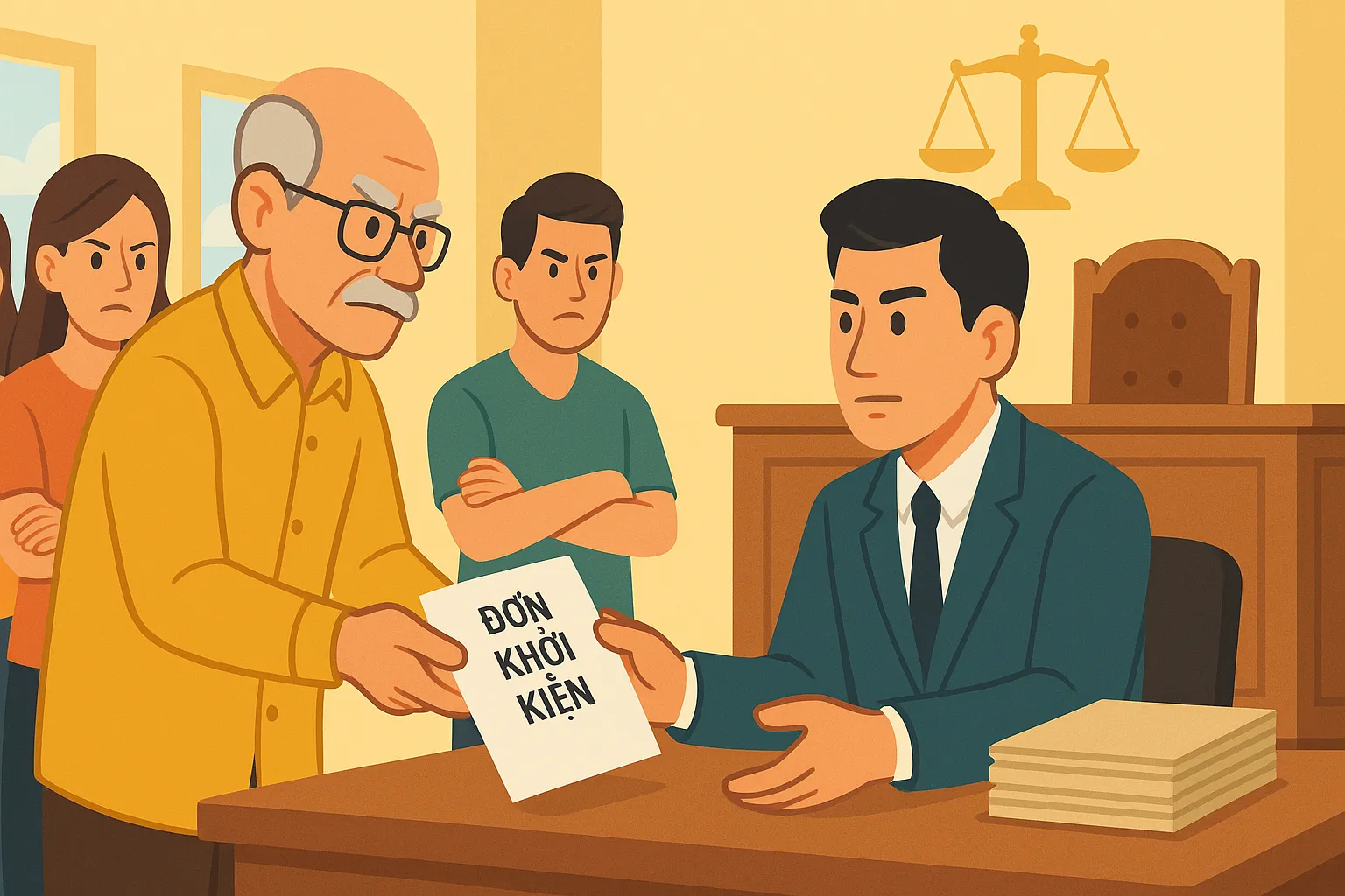 Thương lượng bất thành, ông Hoạnh khởi kiện ra tòa