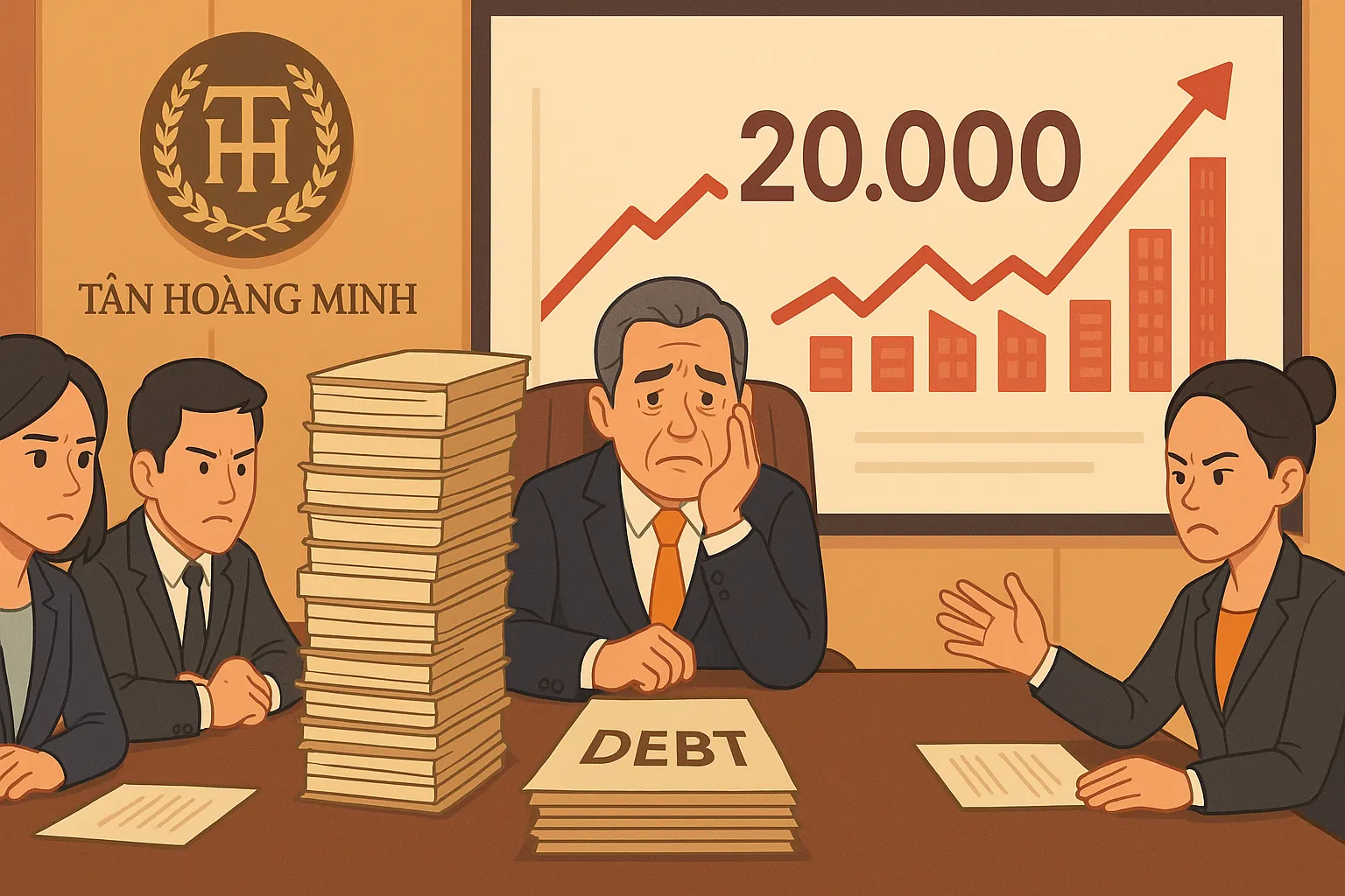 Khó khăn tài chính của Tập đoàn - Đầu năm 2021