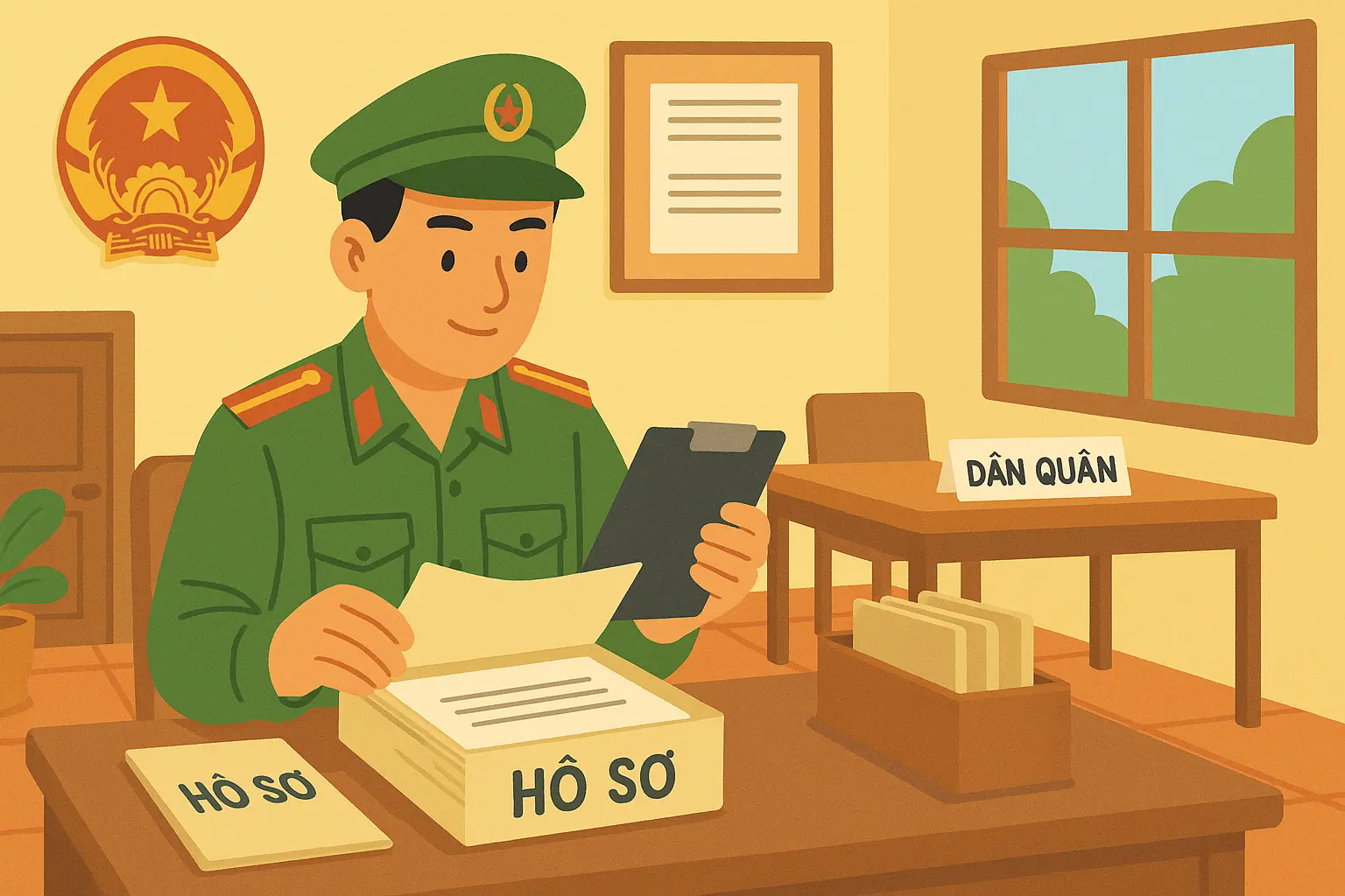 Người đã lập gia đình có được miễn tham gia dân quân tự vệ không?