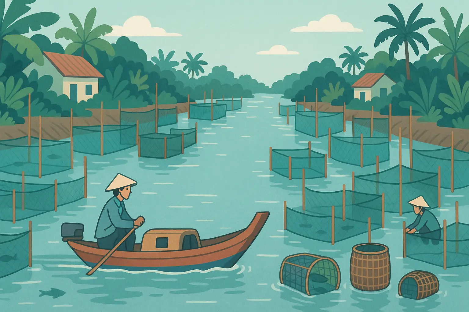 Đánh bắt thủy sản gây cản trở giao thông đường thủy bị phạt bao nhiêu tiền?