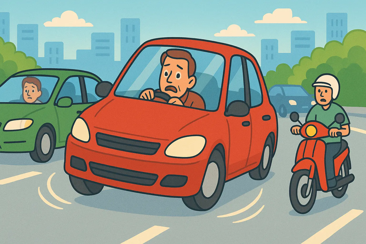 Có được điều khiển xe ô tô lạng lách đánh võng không?