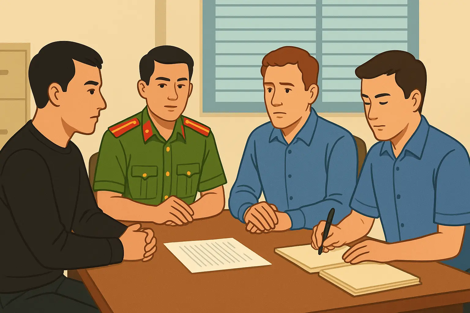 Đối chất giữa bị hại và người bị tình nghi giúp làm rõ mâu thuẫn lời khai tại Bắc Ninh