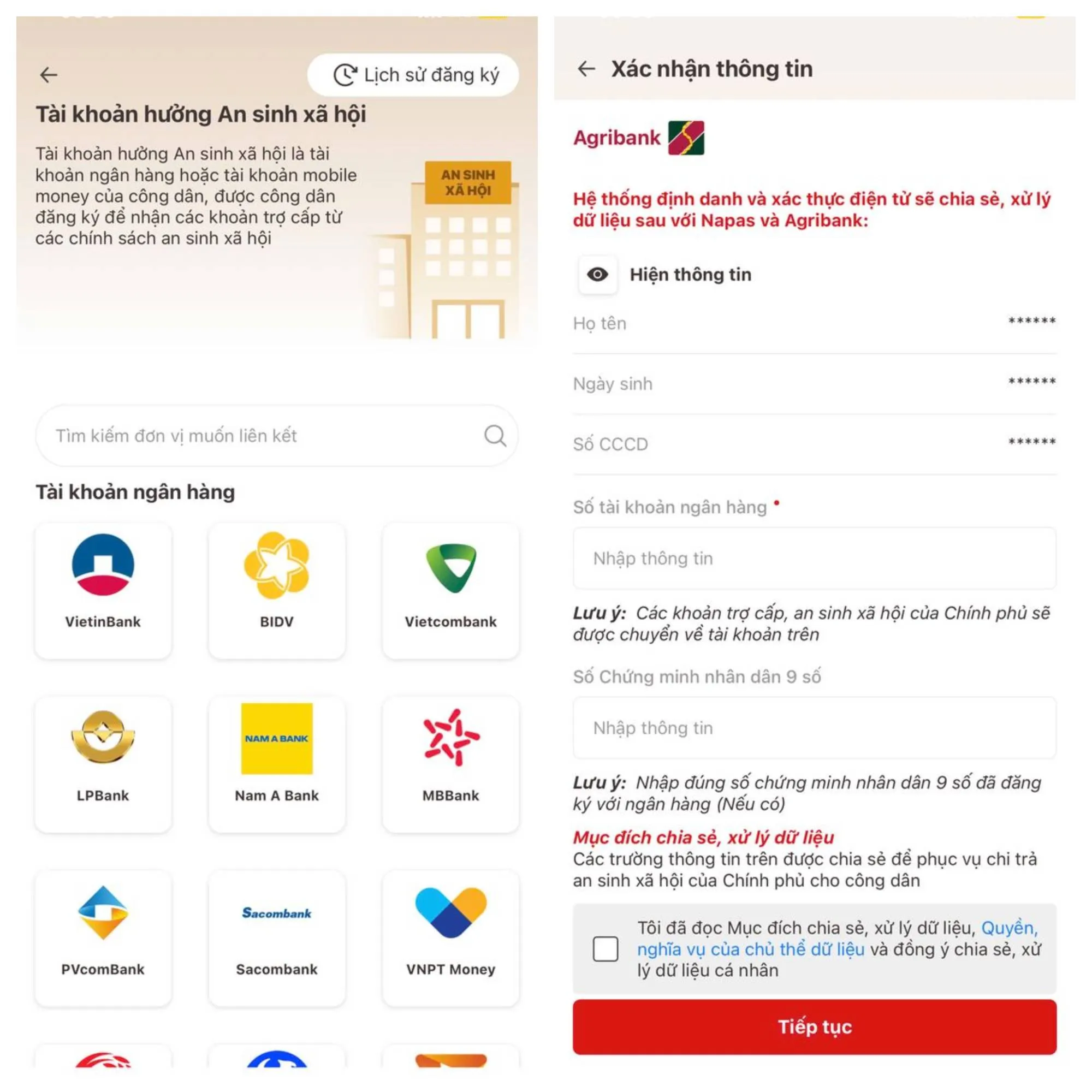 Liên kết ngân hàng