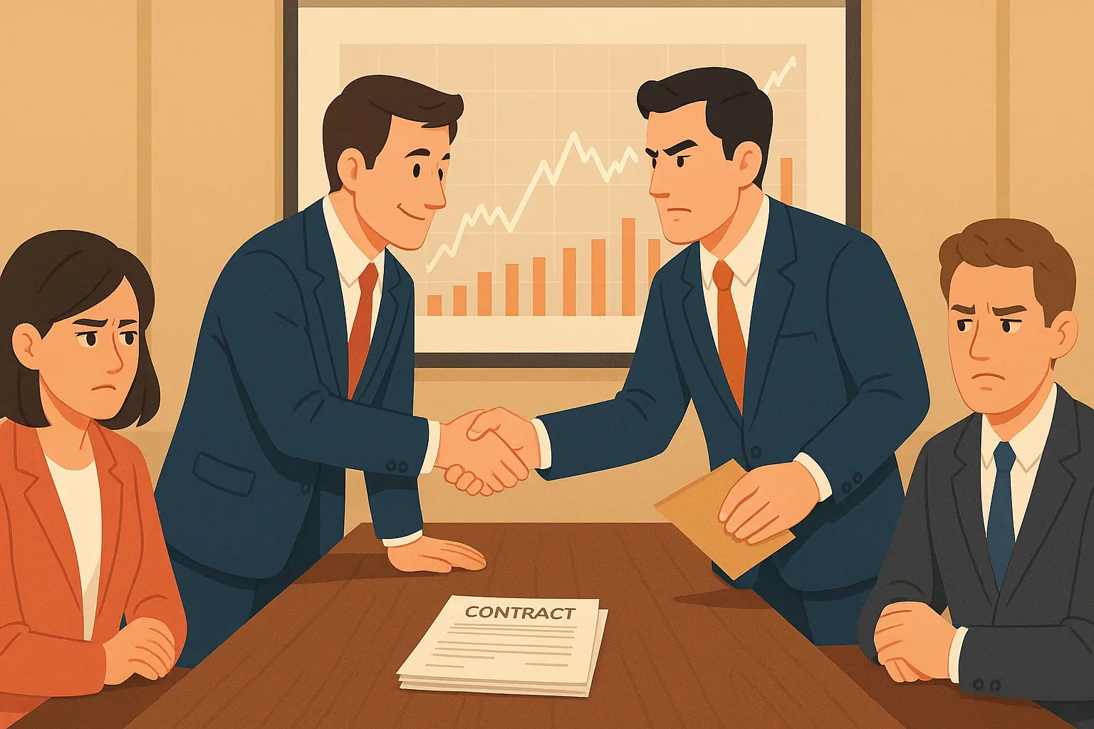 Bắt tay với người điều hành công ty chứng khoán