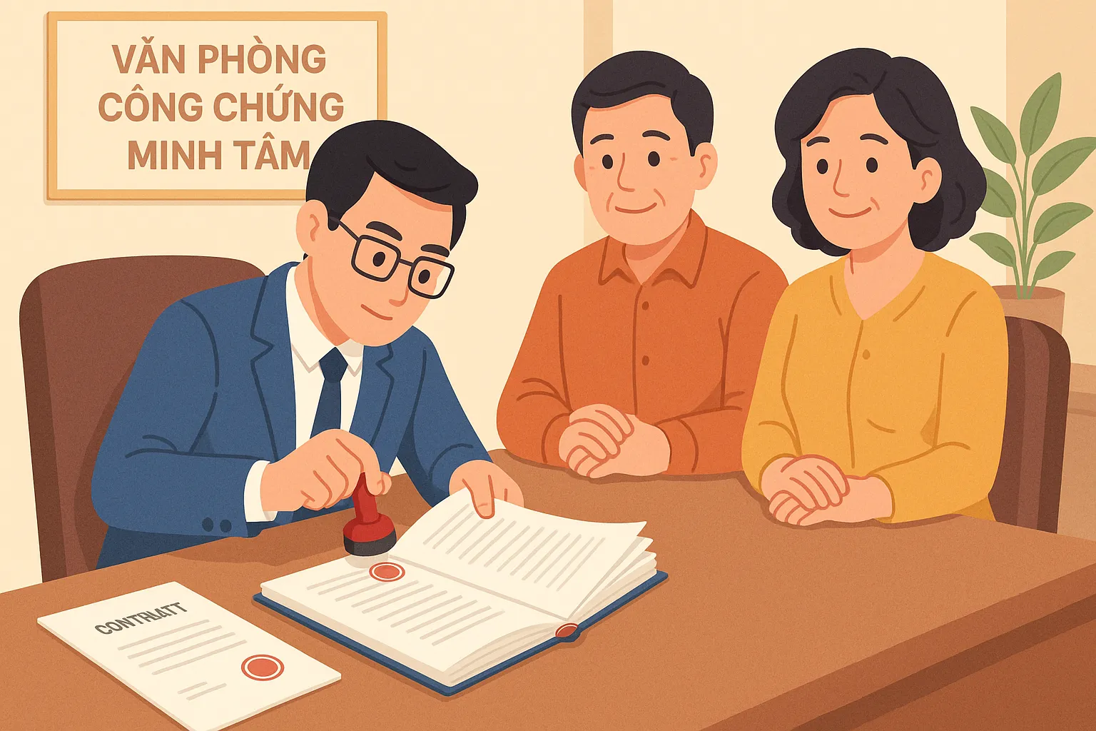 Văn phòng công chứng ở phường Cửa Nam đóng dấu giáp lai thiếu trang