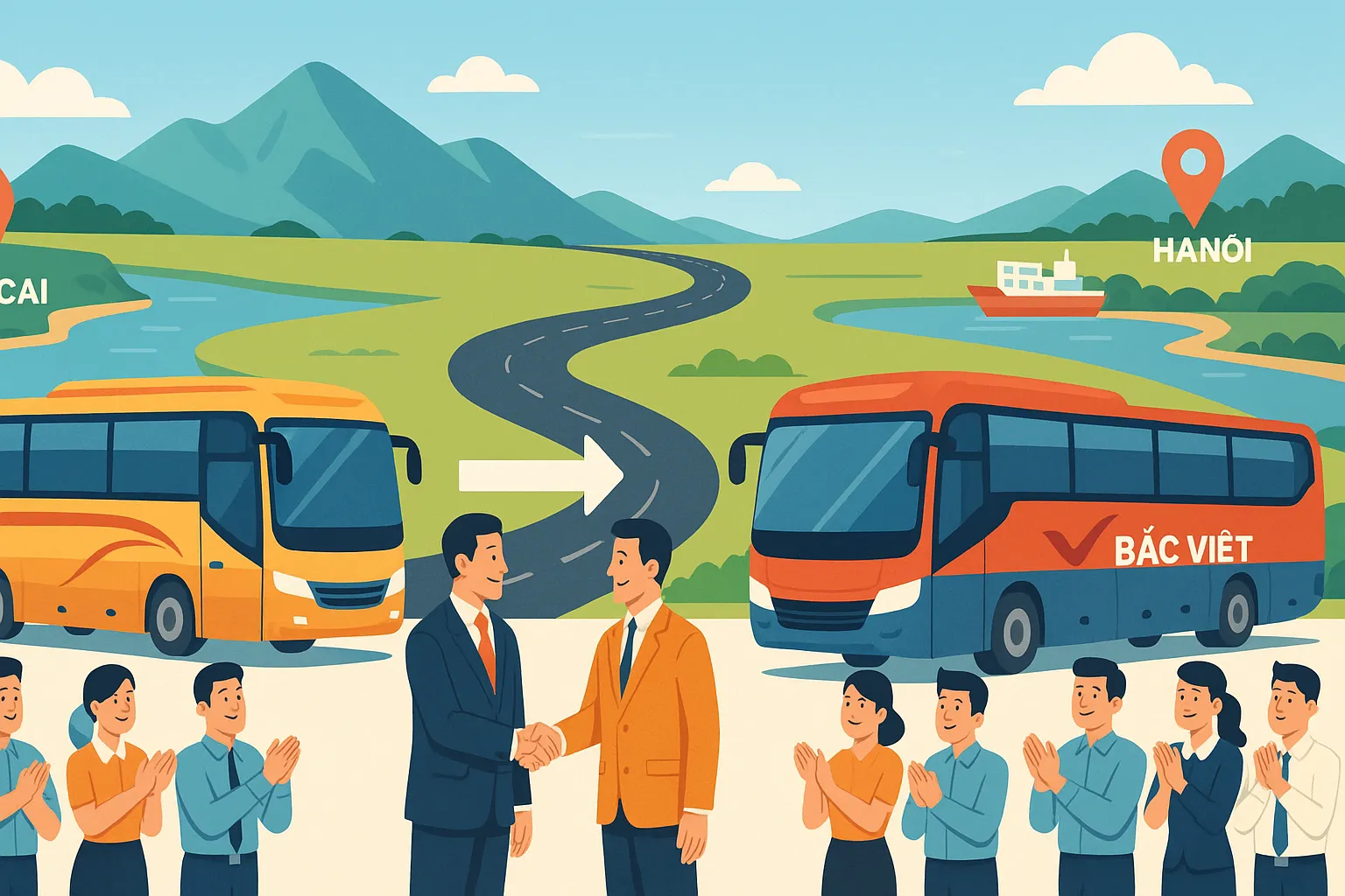 Hai công ty vận tải cùng hợp nhất để tạo lập thương hiệu mới