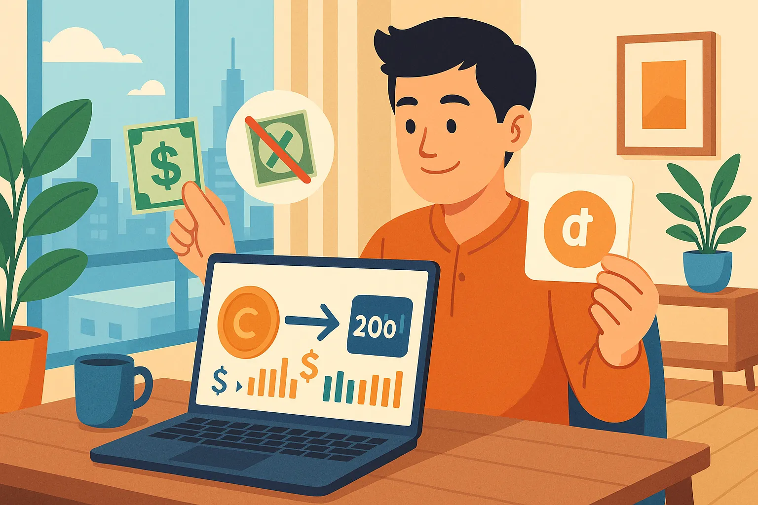 Anh Hoàng thực hiện giao dịch tài sản mã hóa tại TP. Hồ Chí Minh