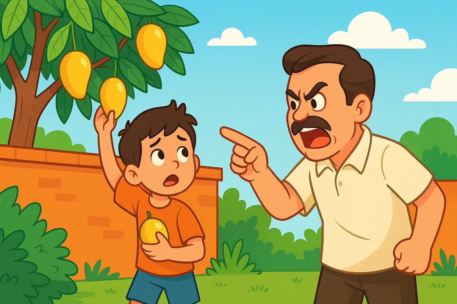 Hái trộm xoài nhà hàng xóm có ở tù không?