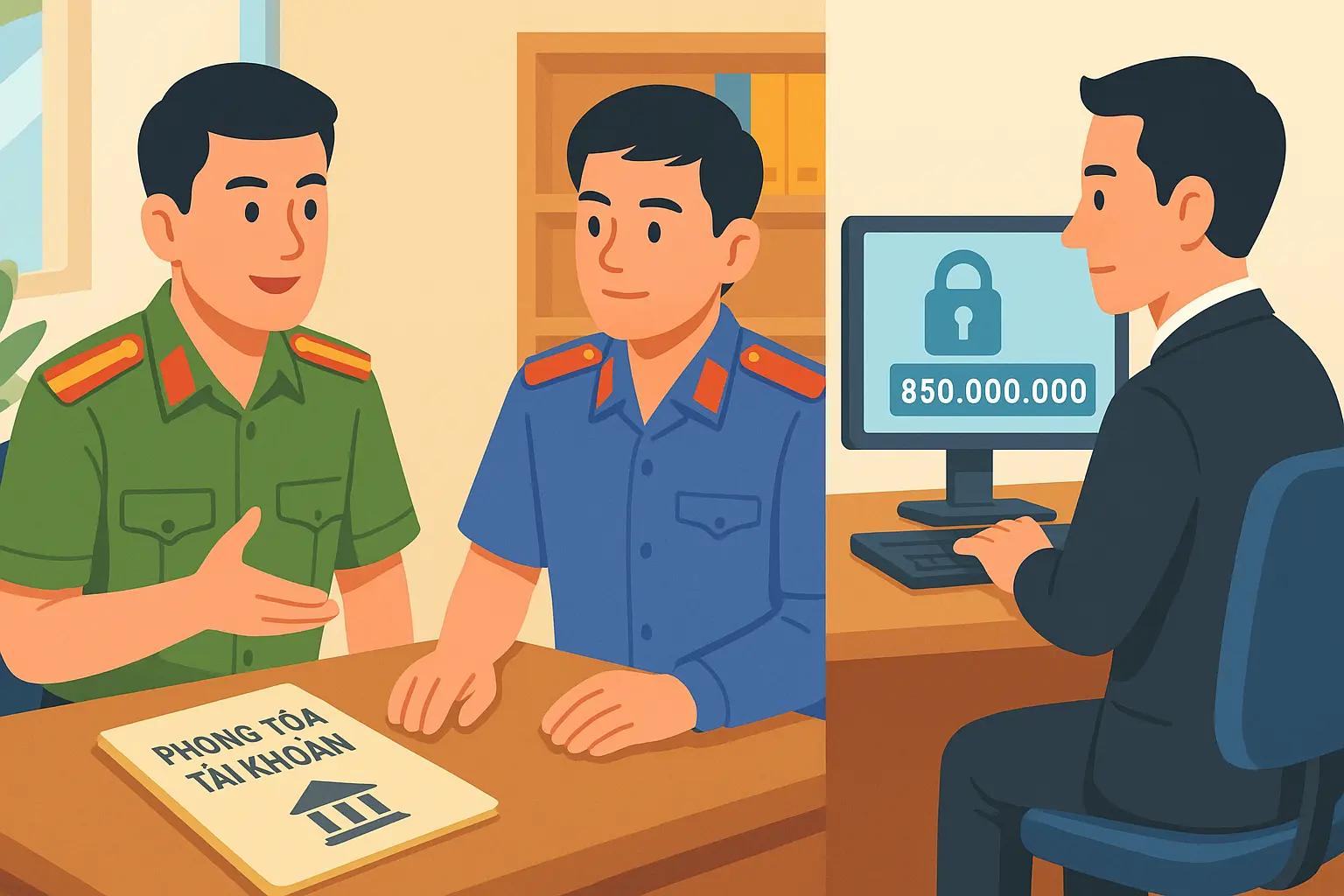 Trần Văn Khoa bị khởi tố vì hành vi tham ô khi là kế toán trưởng