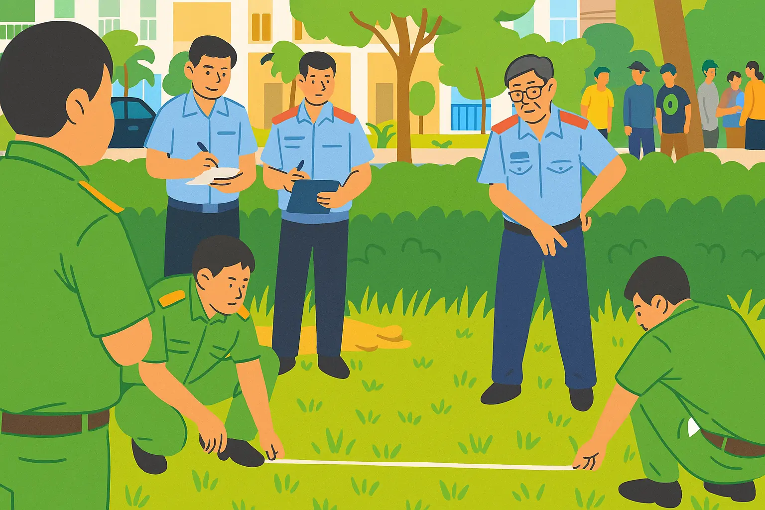 Khi khám nghiệm hiện trường, lực lượng kỹ thuật hình sự cần làm gì?