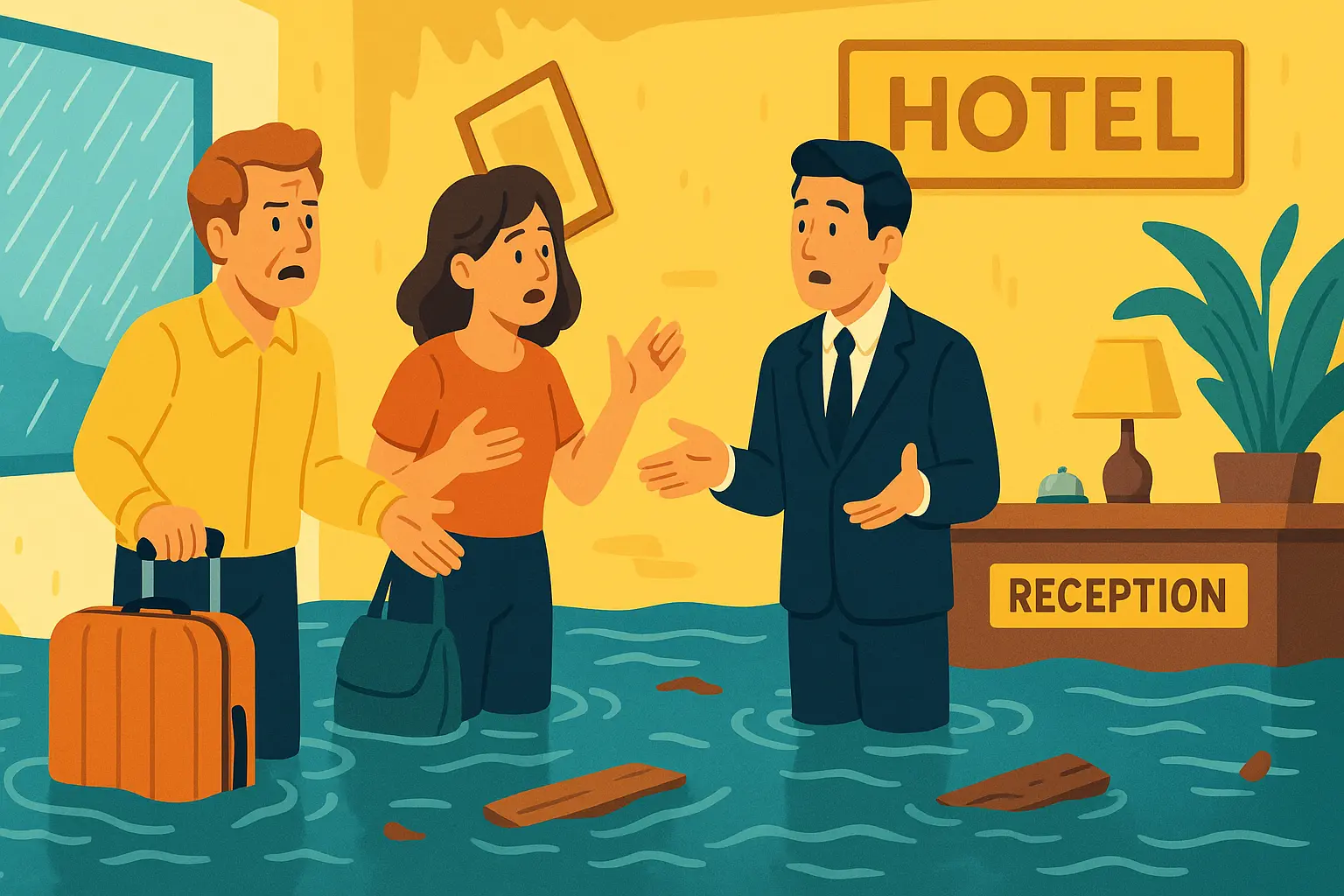 Thiệt hại do bão gây ra tại khách sạn có được xem là trách nhiệm bồi thường không?