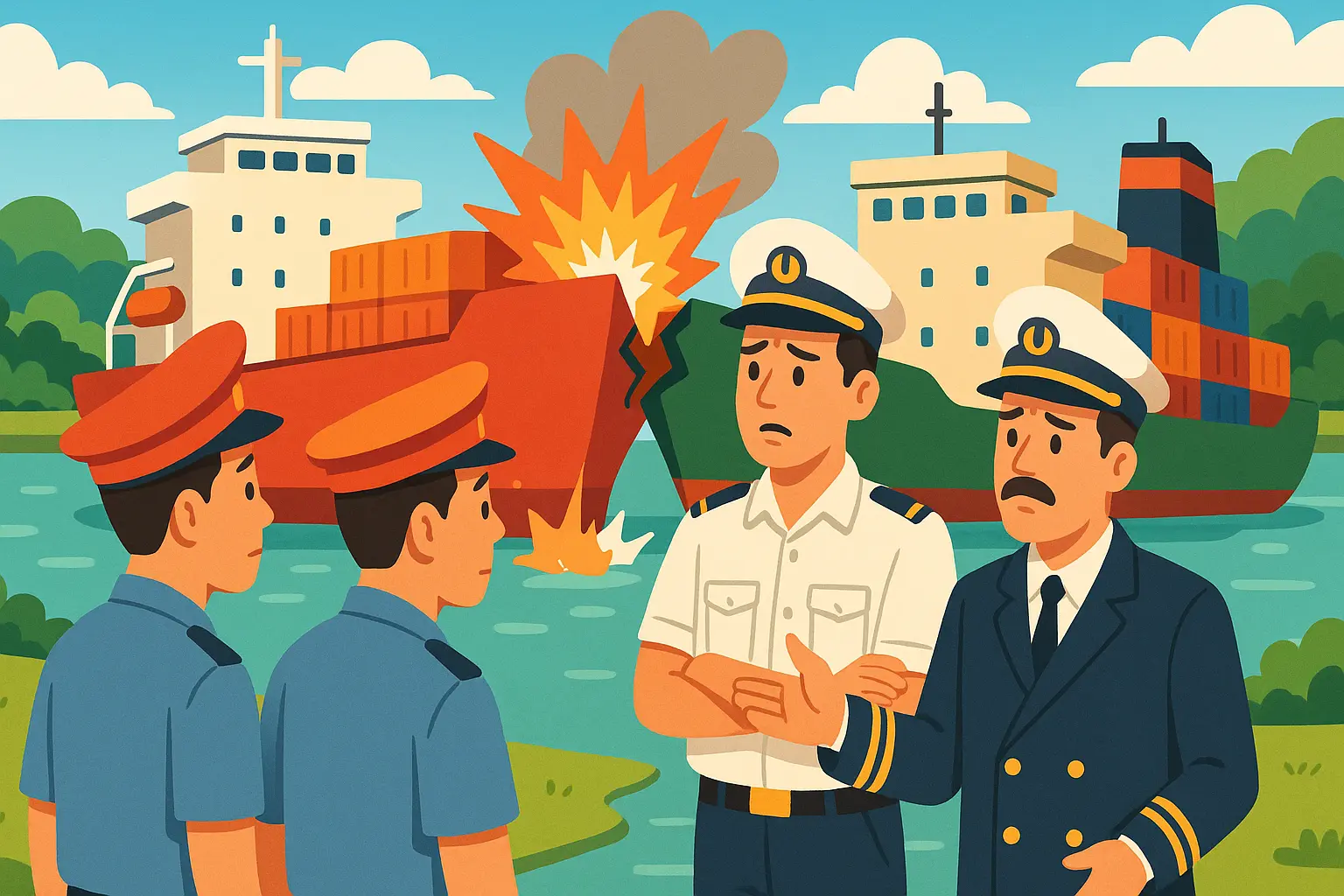 Hoa tiêu dẫn tàu có lỗi gây tai nạn giao thông đường thủy nội địa bị xử phạt ra sao?