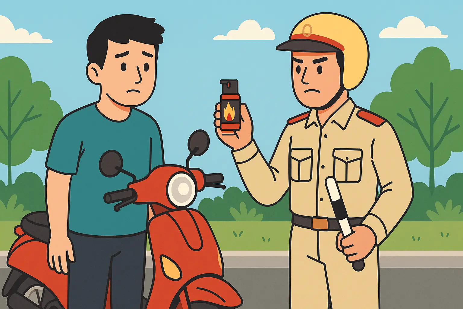 Tự chế bình xịt hơi cay mini có vi phạm trách nhiệm hình sự không?