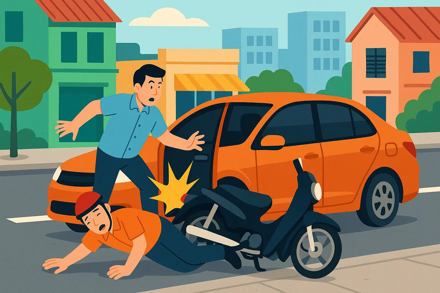 Mở cửa xe ô tô gây tai nạn giao thông bị xử phạt thế nào?
