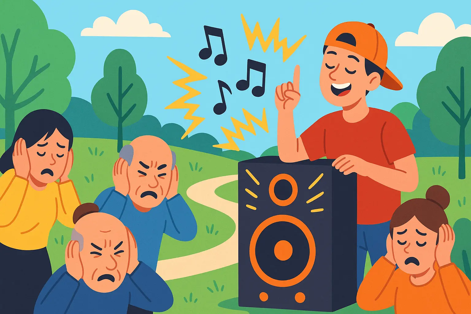 Mở loa lớn gây tiếng ồn tại công viên bị xử phạt như thế nào?