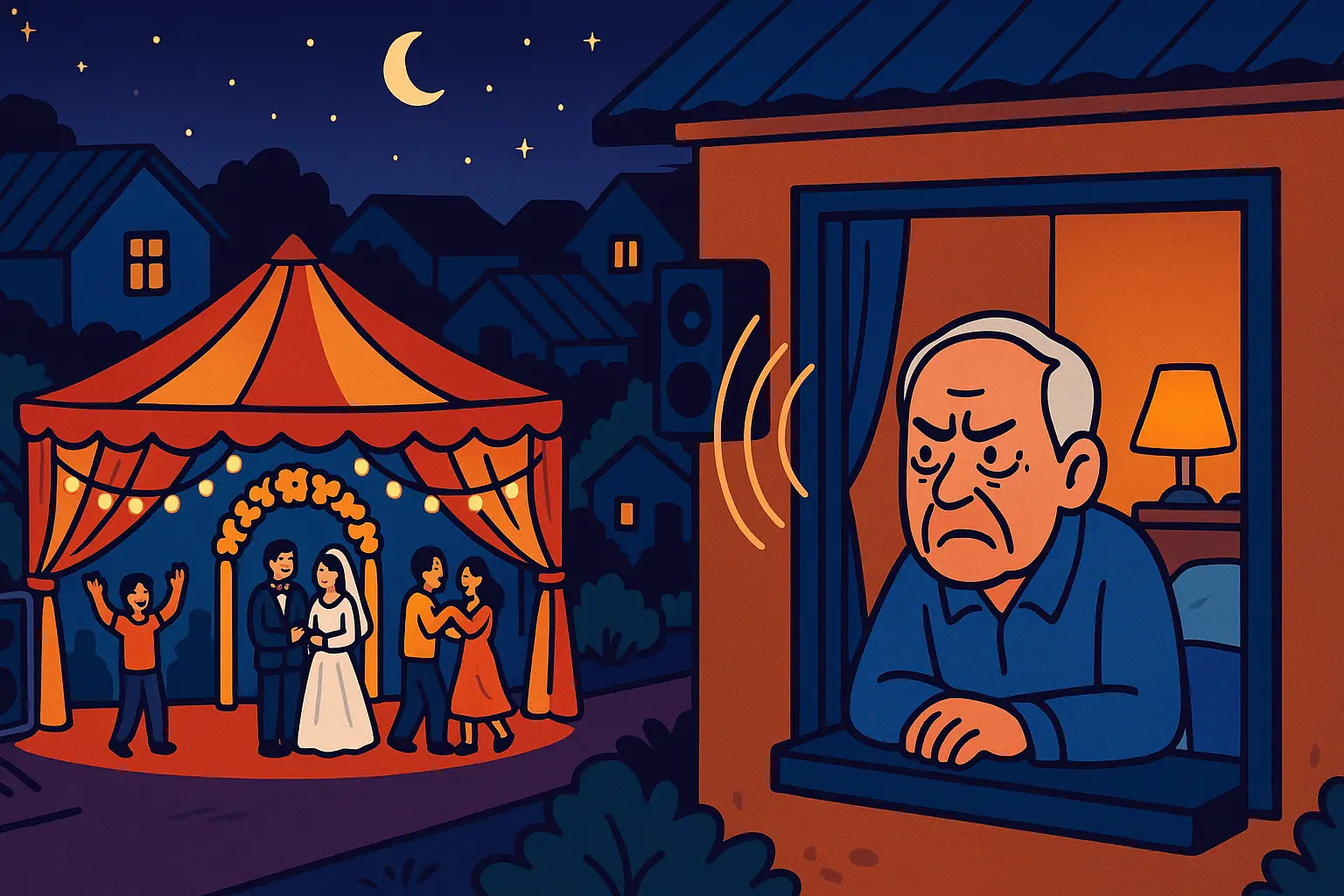 Tổ chức đám cưới mở nhạc sau 22 giờ có vi phạm quy định pháp luật không?