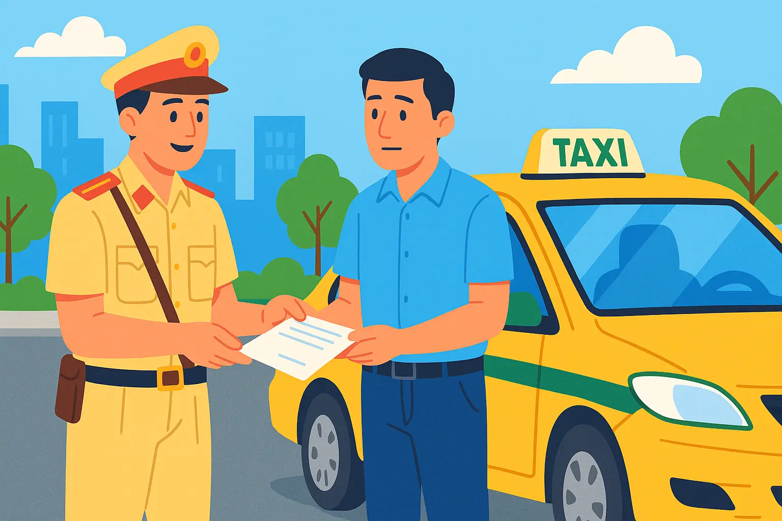 Xe taxi đón trả khách sai nơi quy định thì bị phạt bao nhiêu tiền?