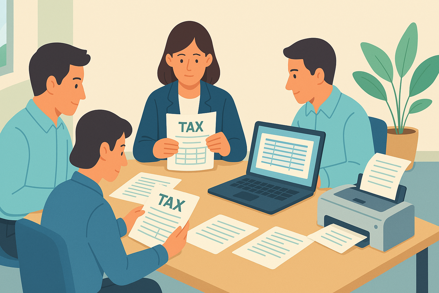 Quy trình lập báo cáo kế toán thuế
