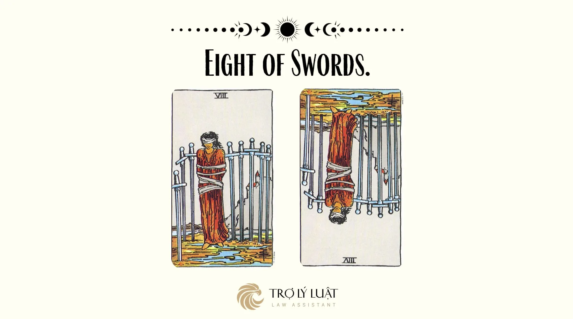 Ý nghĩa của Eight of Swords khi trải bài là gì?