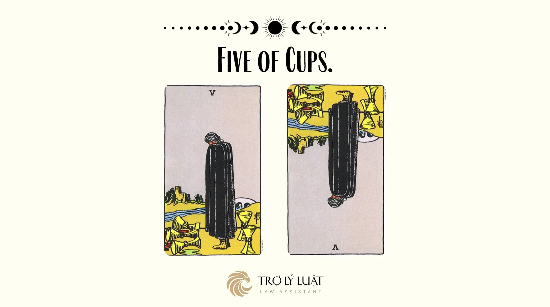Ý nghĩa của Five of Cups khi trải bài là gì?
