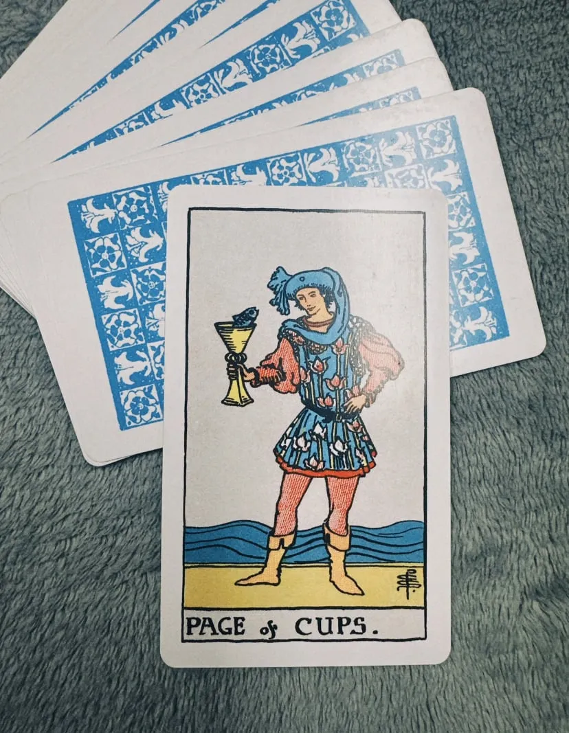 Câu chuyện về Page of Cups trong 78 lá bài Tarot