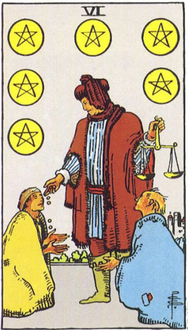 Lá bài Six of Pentacles trong Tarot mang ý nghĩa gì?
