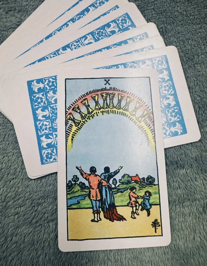 Câu chuyện về Ten of Cups trong 78 lá bài Tarot