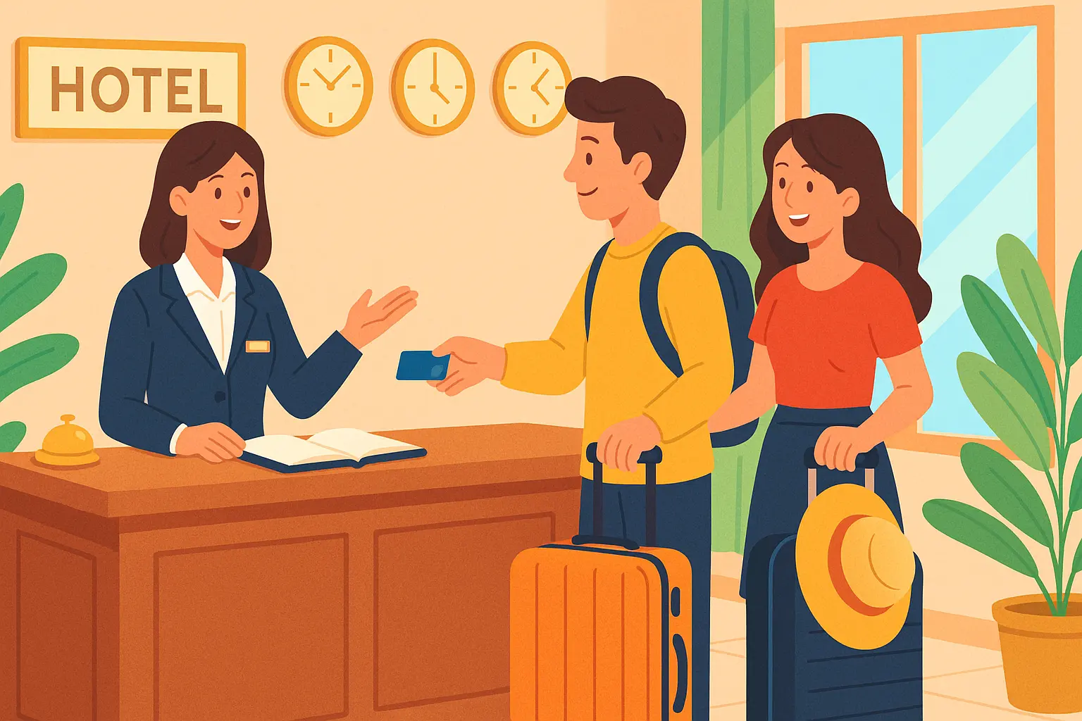 Thời gian thuê phòng khách sạn được quy định như thế nào?