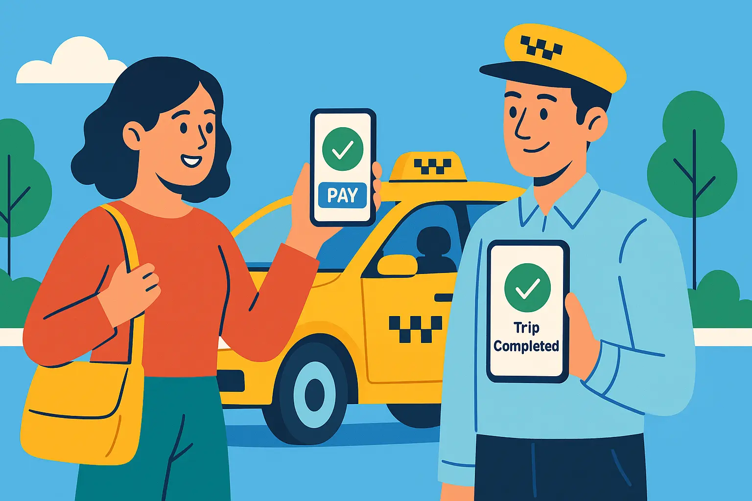 Người lái xe taxi có thể thu tiền xe theo hình thức nào theo quy định hiện hành?