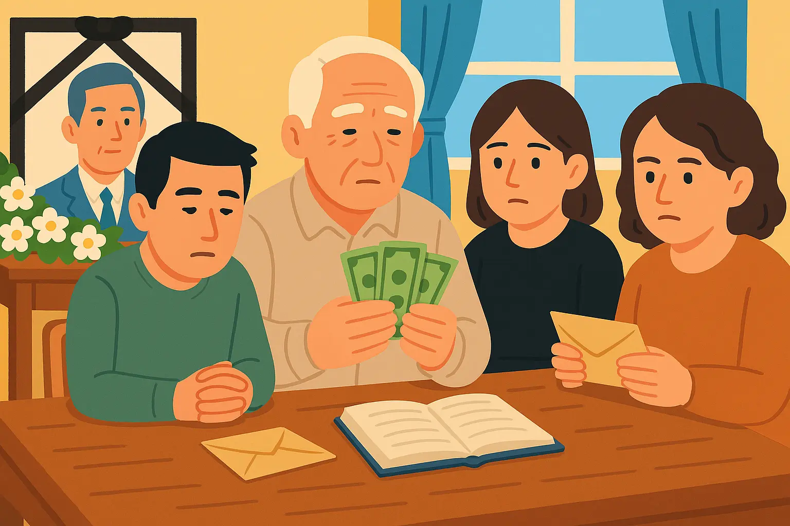 Có thể lấy tiền phúng viếng đám tang để chia thừa kế không?