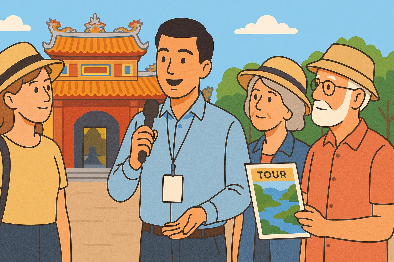 Hướng dẫn viên có bắt buộc phải cung cấp thông tin chương trình tour cho khách không?