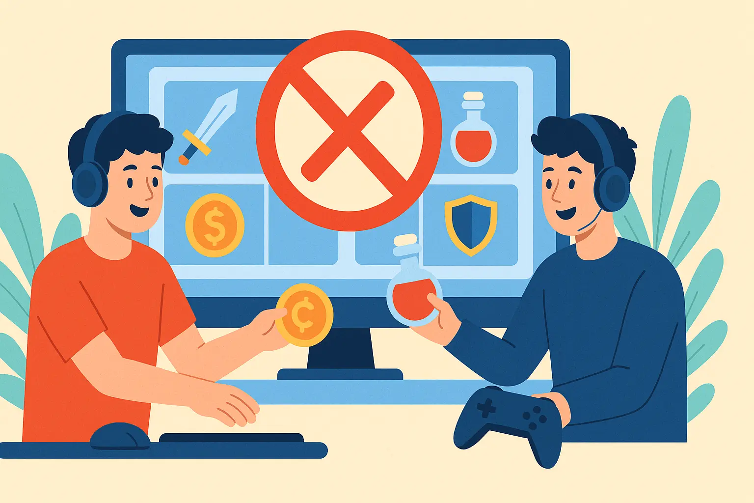 Người chơi có được phép mua bán vật phẩm ảo với nhau không?