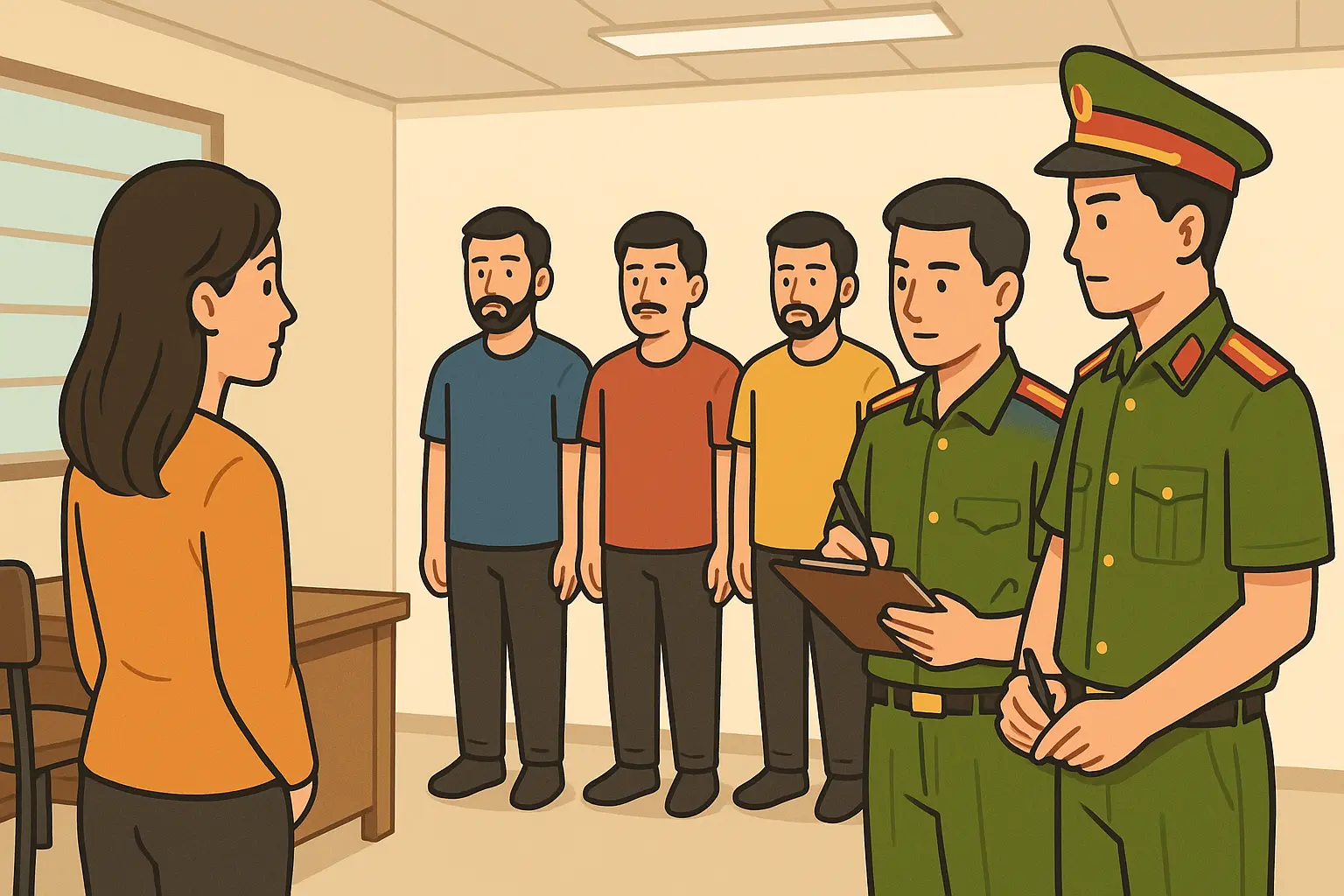 Buổi nhận dạng có kiểm sát viên giám sát giúp đảm bảo tính khách quan trong vụ án tại Quảng Trị