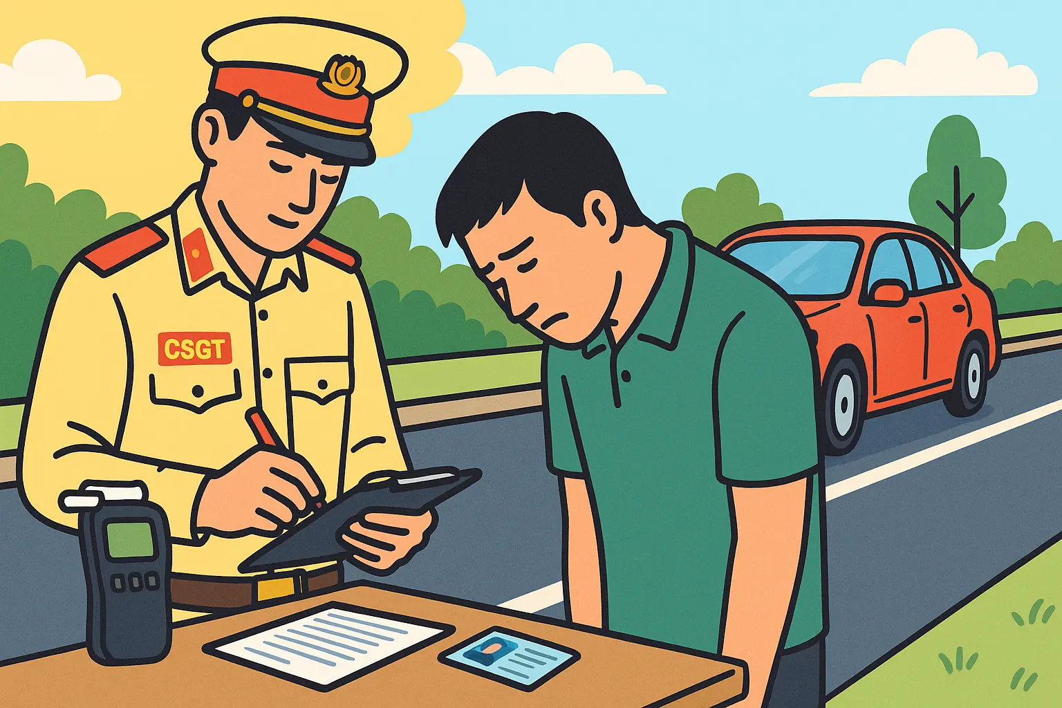 Lái ô tô khi có nồng độ cồn trong người bị trừ bao nhiêu điểm trên giấy phép lái xe?