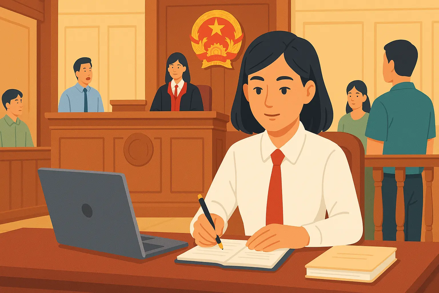 Thư ký Tòa án được giao nhiệm vụ gì trong phiên tòa hình sự?