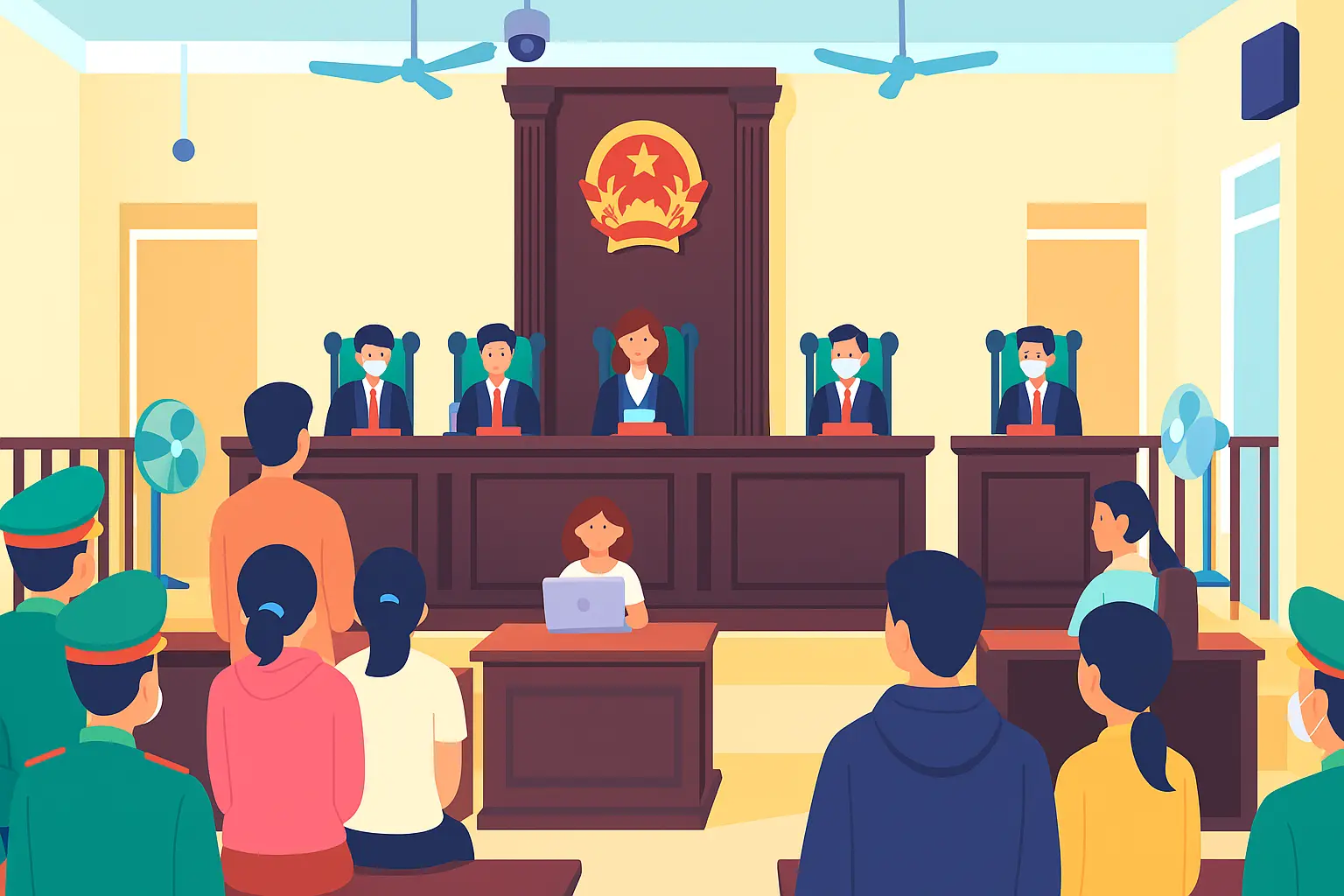 Thời hạn hoãn phiên tòa hình sự sơ thẩm là bao lâu?