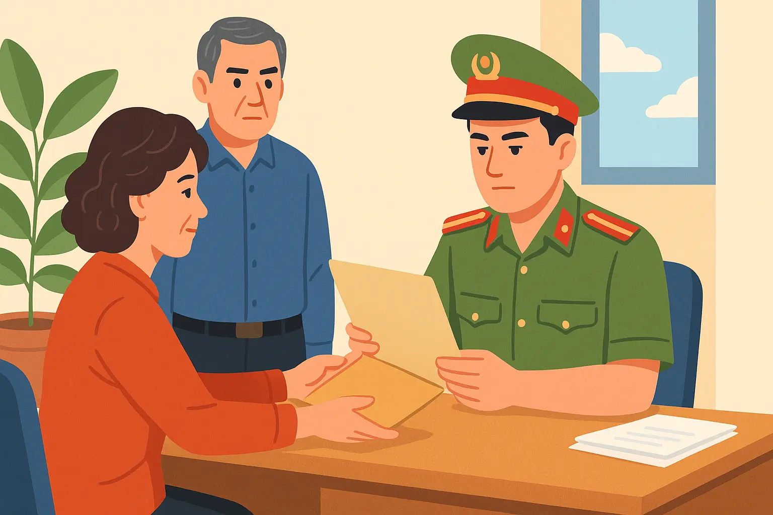 Vợ ông Hòa đứng ra bảo lĩnh, cam kết giám sát và bảo đảm ông chấp hành tố tụng. Cơ quan điều tra chấp thuận và không áp dụng biện pháp tạm giam.