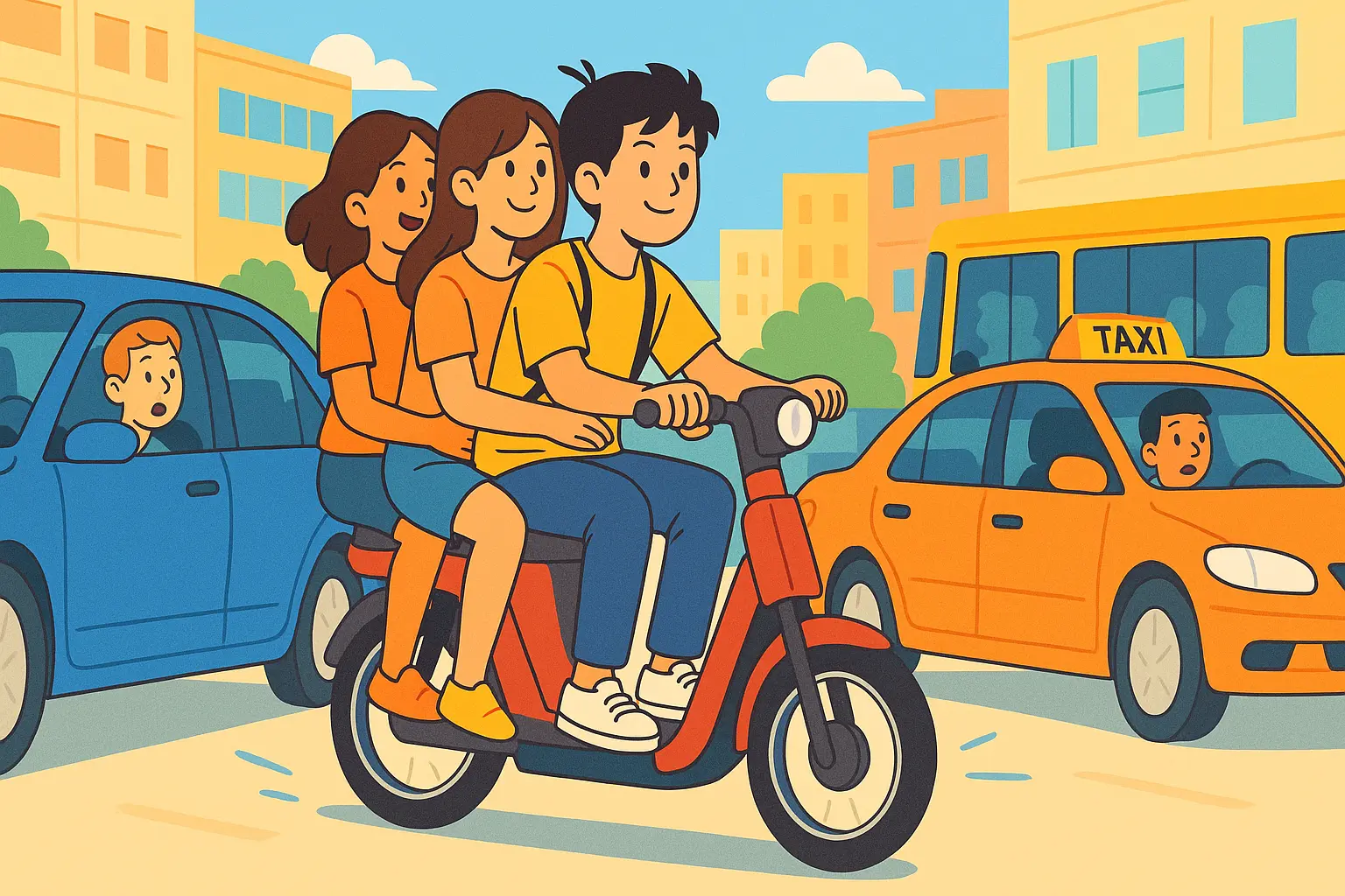 Xe đạp điện được chở tối đa bao nhiêu người?