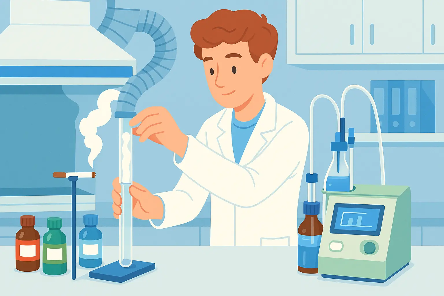 Xử lý mẫu thử trong phương pháp Karl – Fischer như thế nào?