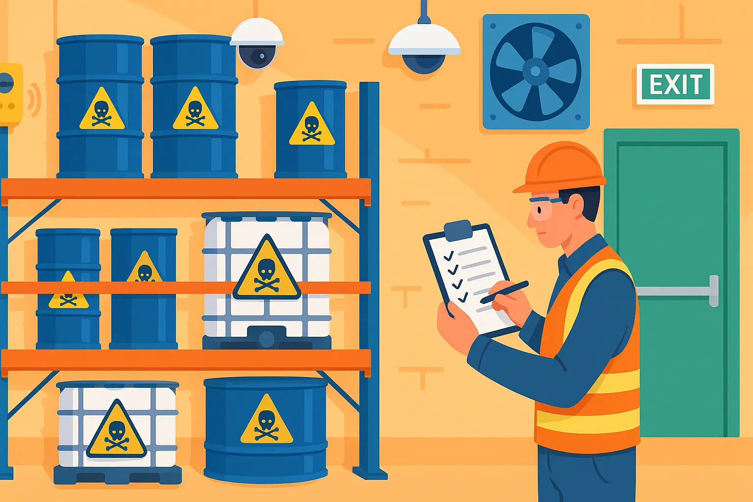 Nhà xưởng, kho chứa hóa chất nguy hiểm phải đáp ứng yêu cầu gì?