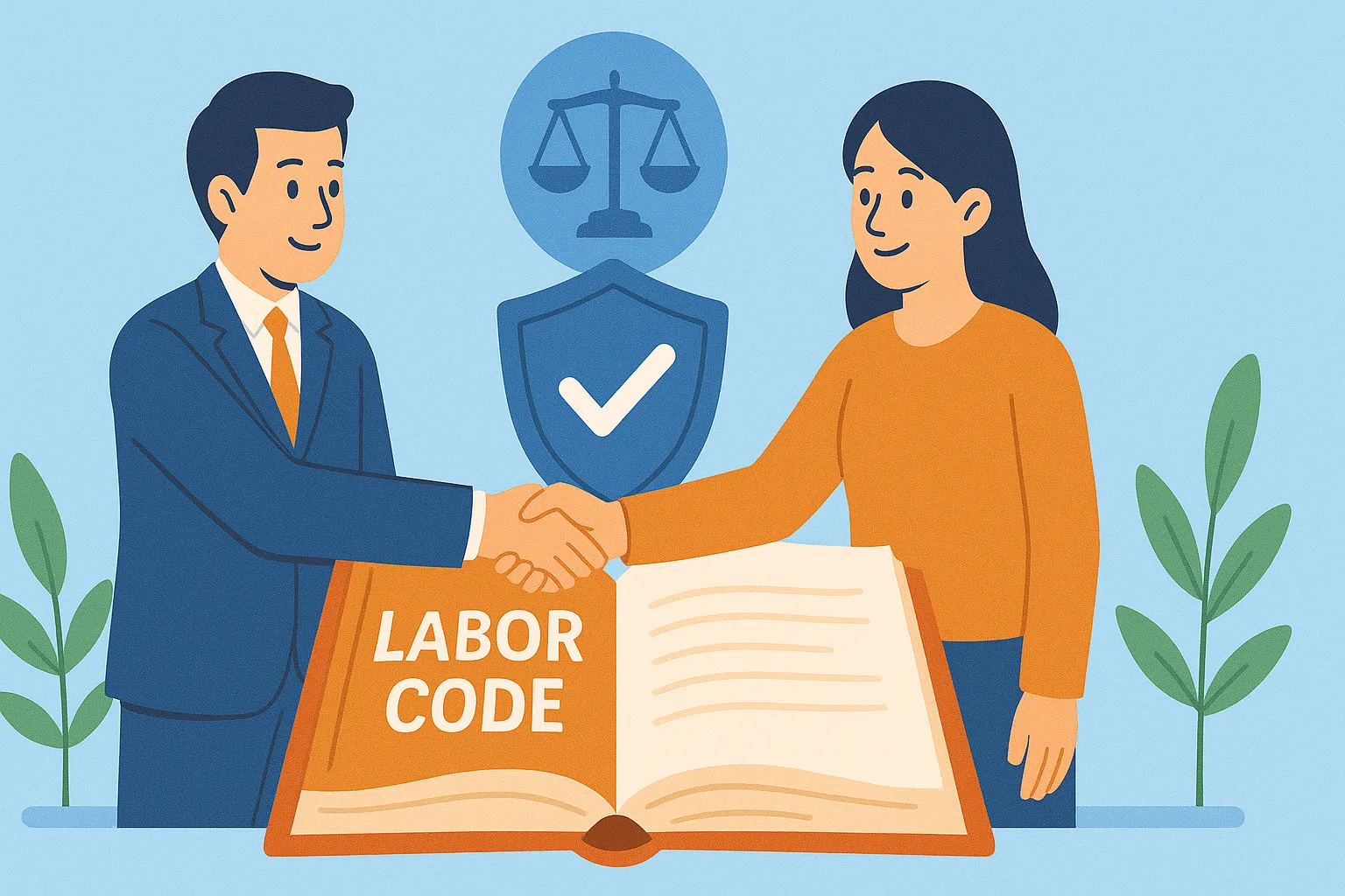 Quan hệ lao động được xác lập theo nguyên tắc nào?