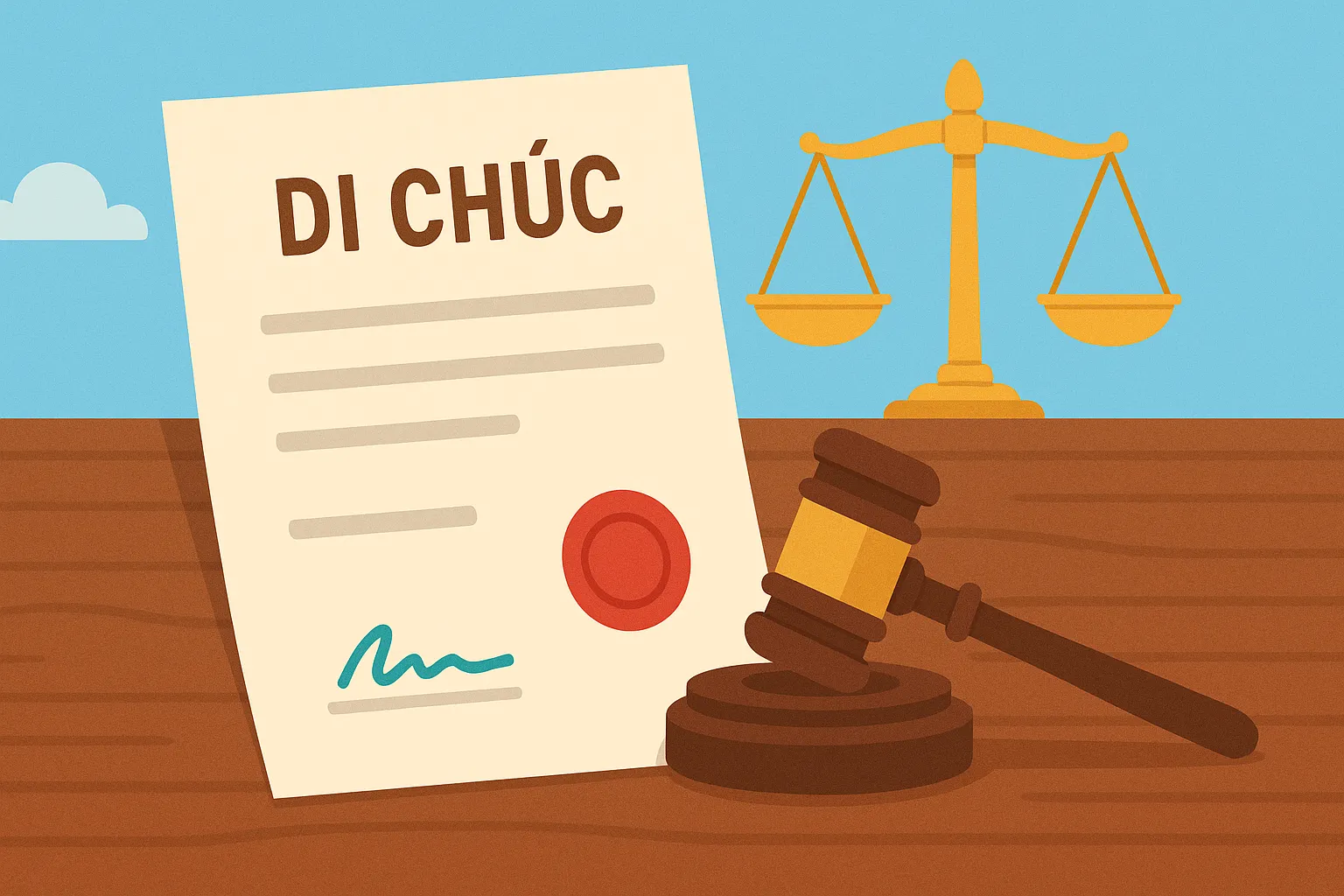 Di chúc bằng văn bản có người làm chứng là gì?