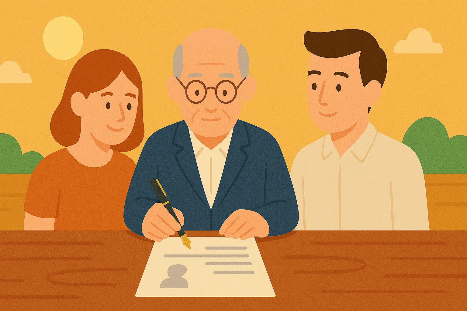 Di chúc bằng văn bản có người làm chứng là gì?