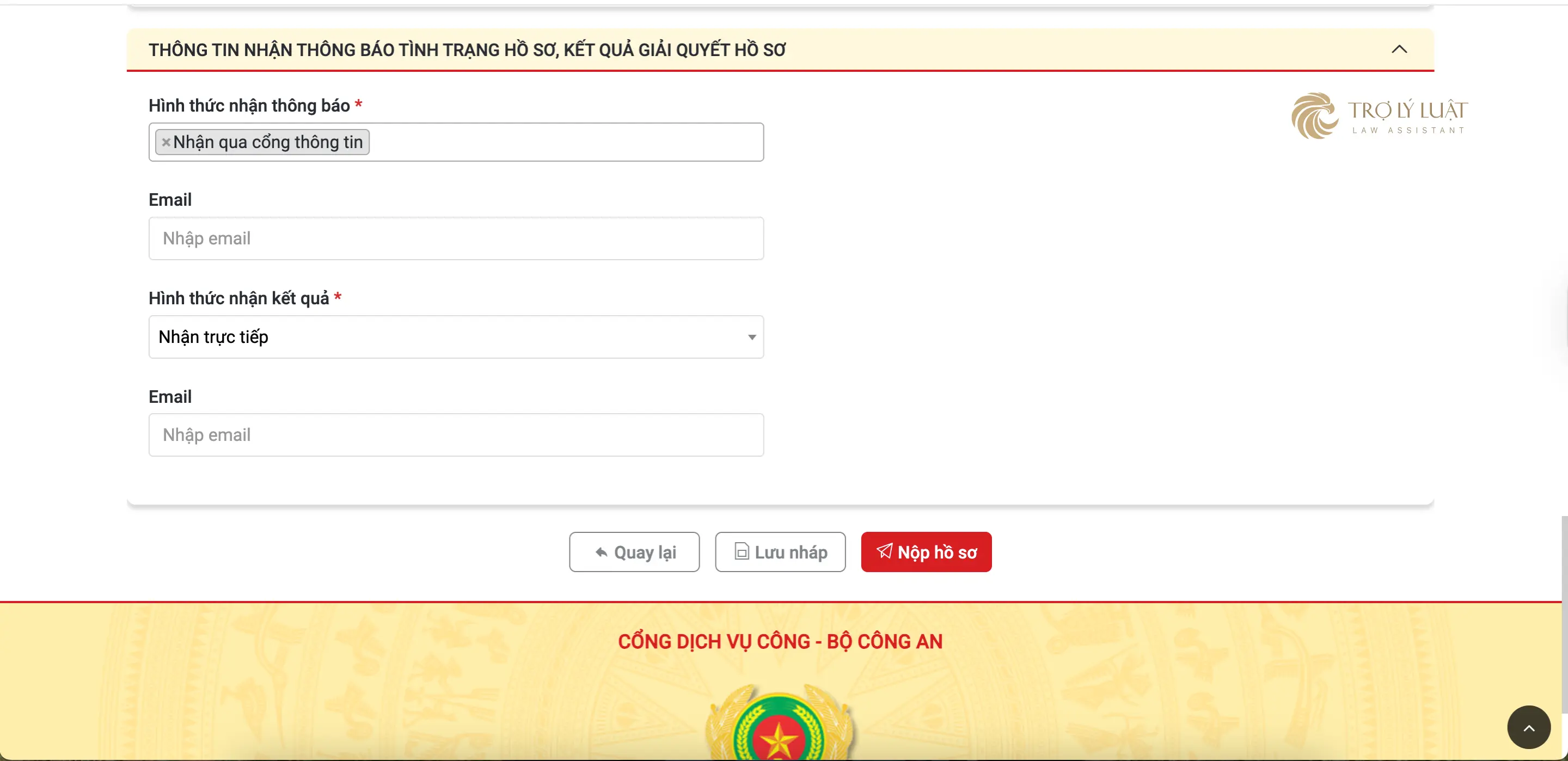 Hướng dẫn thủ tục khai báo tạm vắng online