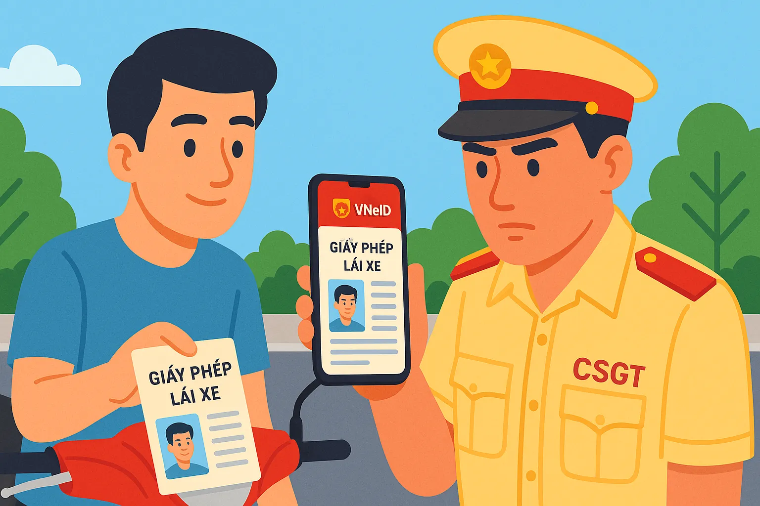 Từ ngày 01/7/2024, giấy phép lái xe có thể bị tước hoặc tạm giữ theo bản giấy hoặc bản điện tử?